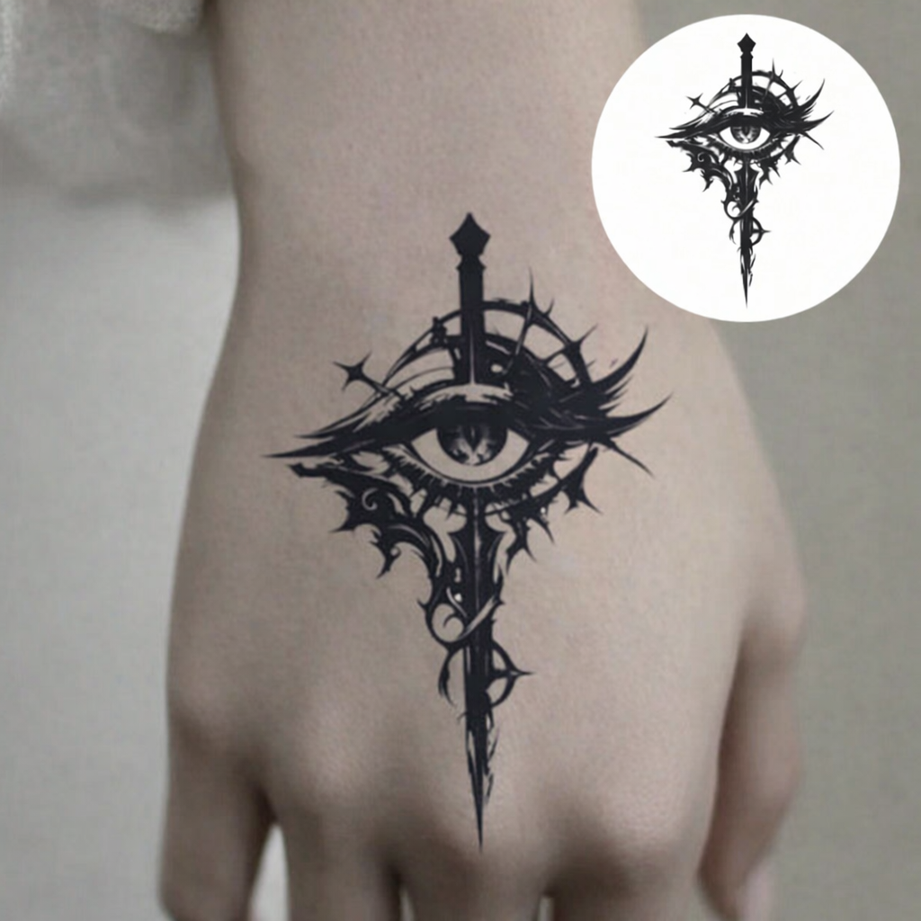 🔝 Tatuaje Temporal Ojo Boldink