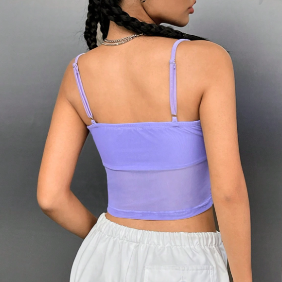 Top Velo Morado [M] SHEIN EZwear