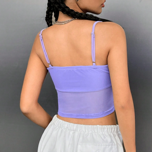 Top Velo Morado [M] SHEIN EZwear