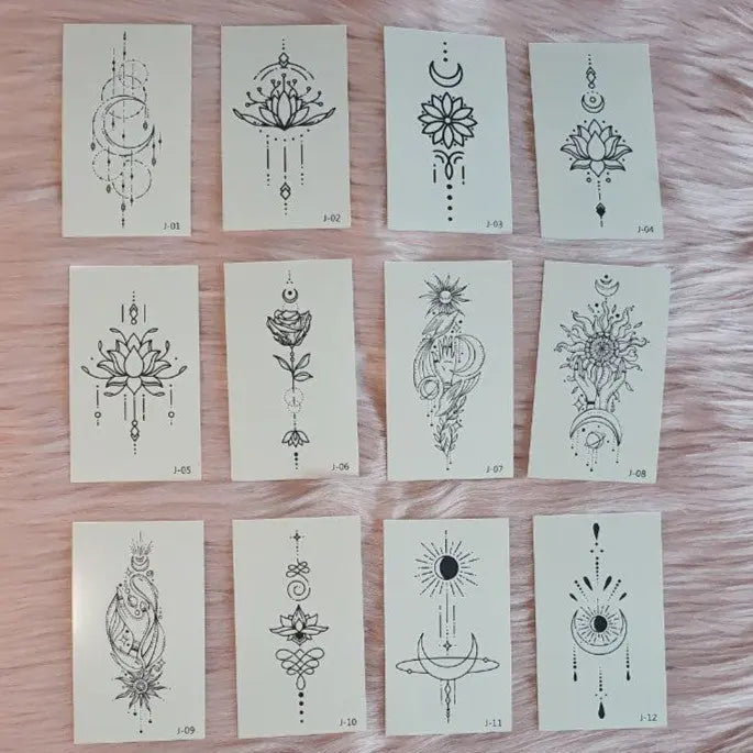 Tatuajes Temporales de Mandalas Shein